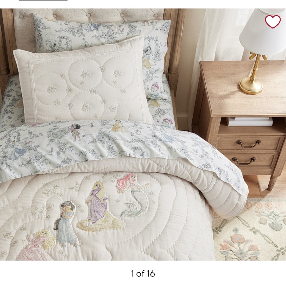 Pottery Barn Kids Disney Princess Heritage Sham